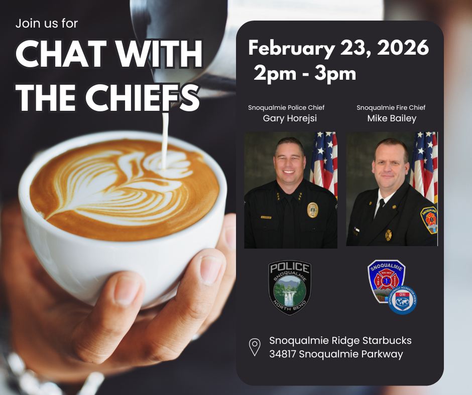Chat with the Chiefs, coffee with Fire and Police Chiefs