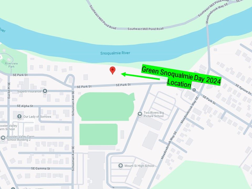 Green Snoqualmie Day 2024 location map